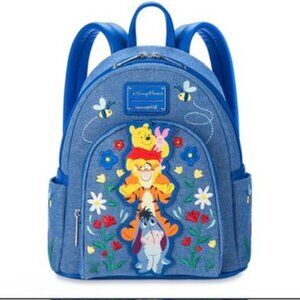 Disney Parks Exclusive Loungefly - Winnie the Pooh and Friends - Denim Look